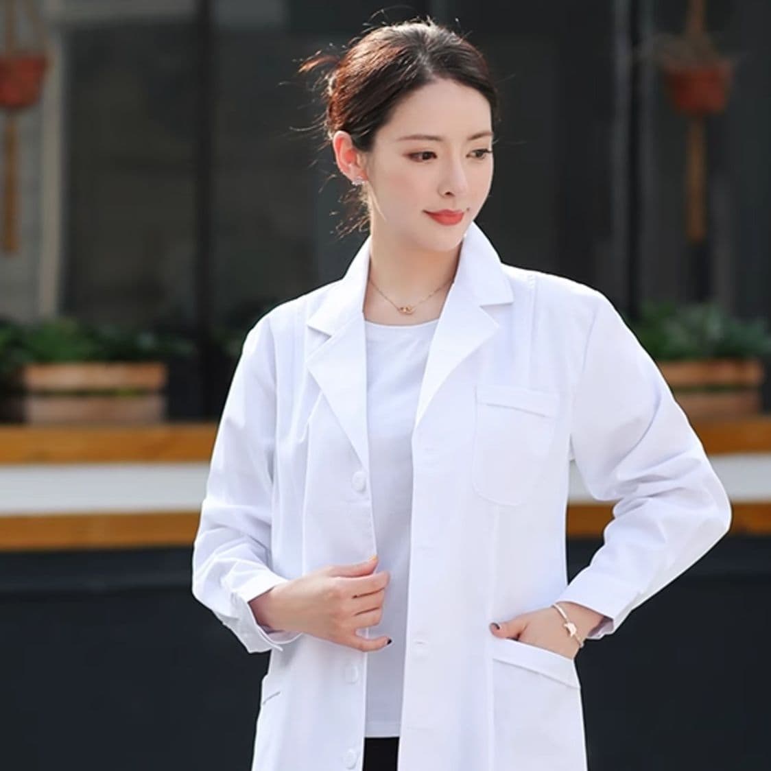 白衣 優美シルエット医療用白衣