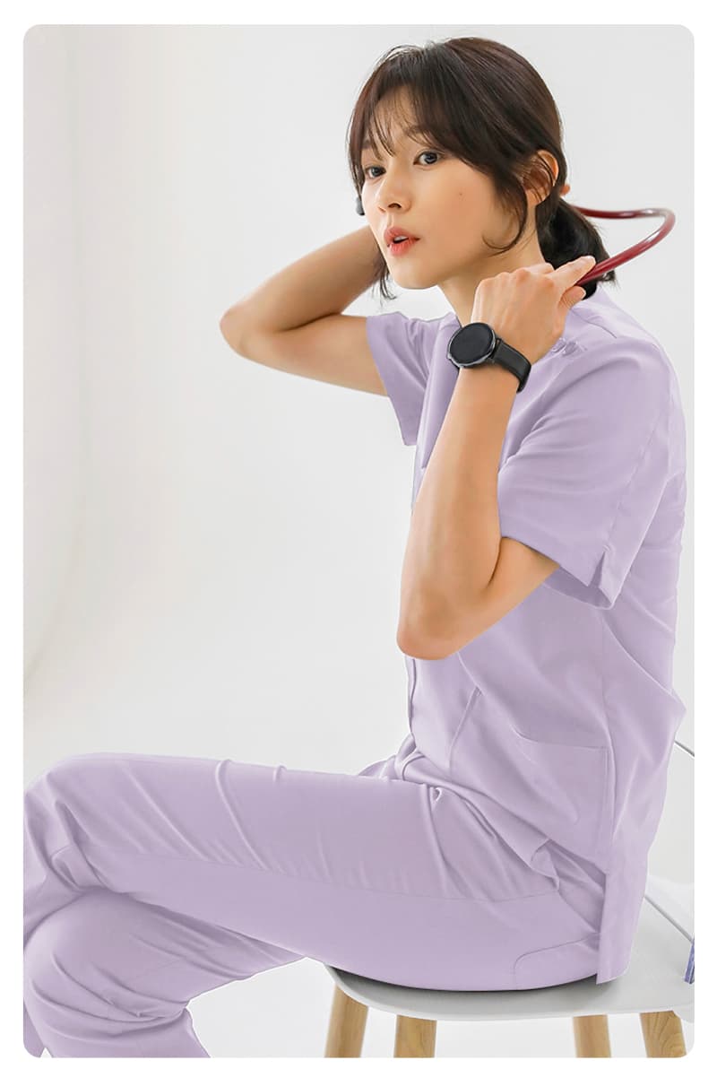 白衣 優美スクラブ 上下セット